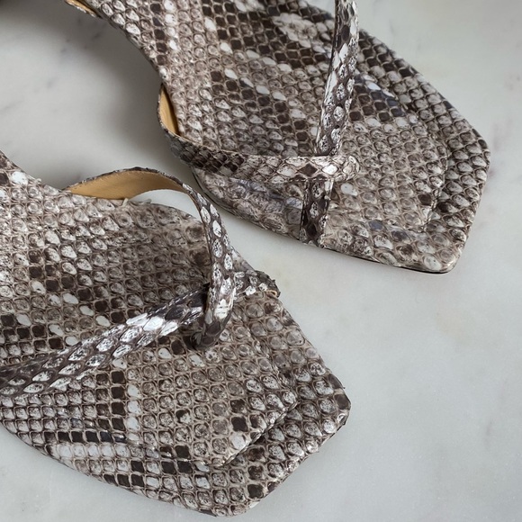 NWT Alexandre Birman ‘Nelly’ Python Heels, Size 36 EU (6 US) Natural Color - Picture 6 of 14